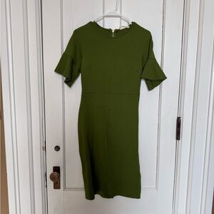 Rachel Parcell Olive Scuba Midi Dress